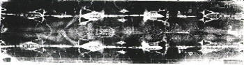 Negative image of the Shroud